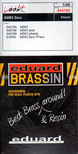 EDU644189 1:48 Eduard LookPlus - A6M3 Zero Detail Set (EDU kit)