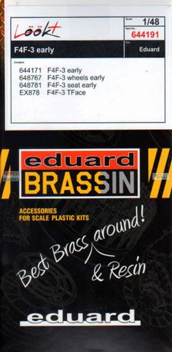 EDU644191 1:48 Eduard LookPlus - F4F-3 Wildcat Early Detail Set (EDU kit)