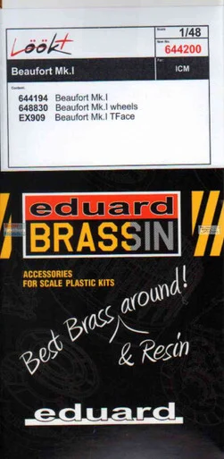 EDU644200 1:48 Eduard LookPlus - Beaufort Mk.I Detail Set (ICM kit)