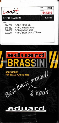EDU644210 1:48 Eduard LookPlus - F-16C Block 25 Falcon Detail Set (KIN kit)