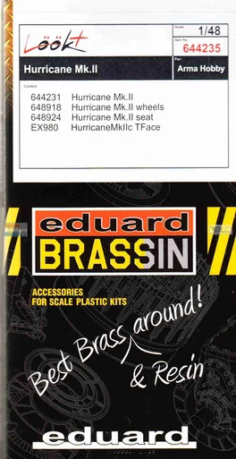 EDU644235 1:48 Eduard LookPlus - Hurricane Mk.II Detail Set (ARM kit)