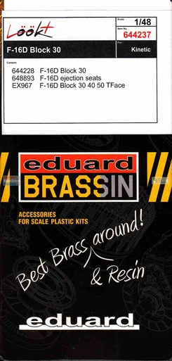 EDU644237 1:48 Eduard LookPlus - F-16D Block 30 Falcon Detail Set (KIN kit)