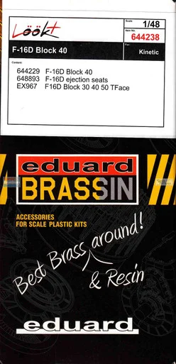 EDU644238 1:48 Eduard LookPlus - F-16D Block 40 Falcon Detail Set (KIN kit)