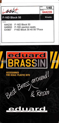 EDU644239 1:48 Eduard LookPlus - F-16D Block 50 Falcon Detail Set (KIN kit)