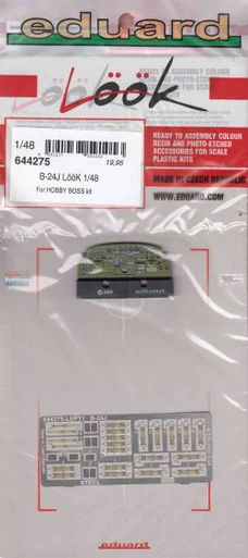EDU644275 1:48 Eduard Look - B-24J Liberator (HBS kit)