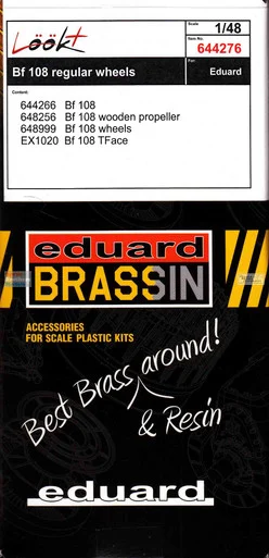 EDU644276 1:48 Eduard LookPlus - Bf108 Taifun with Regular Wheels Detail Set (EDU kit)
