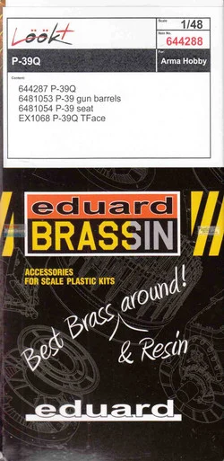 EDU644288 1:48 Eduard LookPlus - P-39Q Airacobra Detail Set (ARM kit)