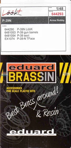EDU644293 1:48 Eduard LookPlus - P-39N Airacobra Detail Set (ARM kit)
