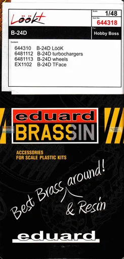 EDU644318 1:48 Eduard LookPlus - B-24D Liberator Detail Set (HBS kit)