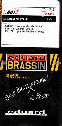 EDU644319 1:48 Eduard LookPlus - Lysander Mk.I/III Detail Set (AFX kit)