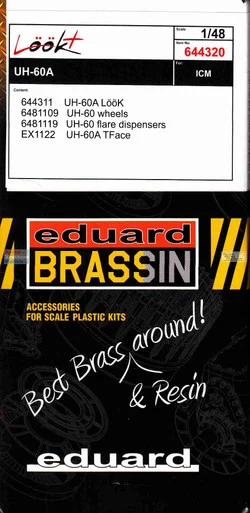 EDU644320 1:48 Eduard LookPlus - UH-60A Blackhawk Detail Set (ICM kit)