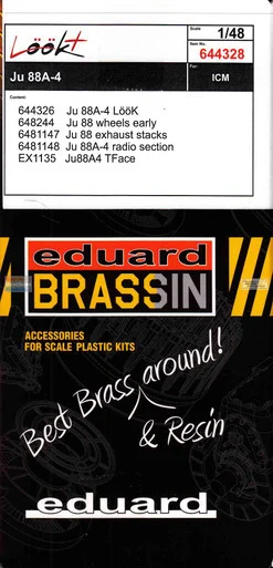 EDU644328 1:48 Eduard LookPlus - Ju88A-4 Detail Set (ICM kit)