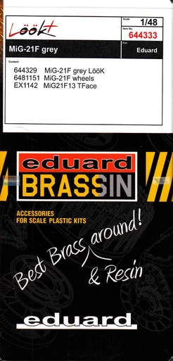 EDU644333 1:48 Eduard LookPlus - MiG-21F Fishbed Grey (EDU kit)