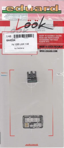 EDU644334 1:48 Eduard Look - Hs129B (TAK kit)