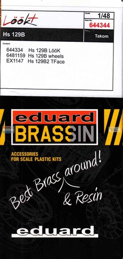 EDU644344 1:48 Eduard LookPlus - Hs129B (TAK kit)