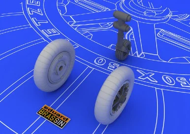 1/48 Eduard Bf109 Wheels for EDU (Resin)