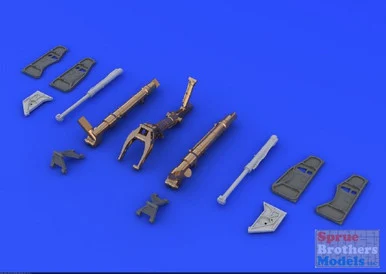 EDU648080 1:48 Eduard Brassin MIG-21 Fishbed Landing Gear Set (EDU kit)