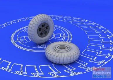 EDU648098 1:48 Eduard Spitfire Wheels 5 Spoke Set
