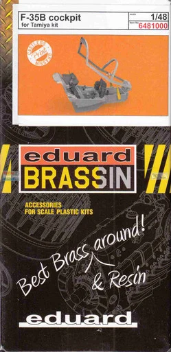 EDU6481000 1:48 Eduard Brassin PRINT - F-35B Lightning II Cockpit Set (TAM kit)