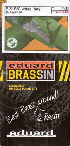 EDU6481010 1:48 Eduard Brassin - P-51B P-51C Mustang Wheel Bay Set (EDU kit)