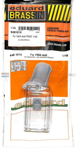 EDU6481014 1:48 Eduard Brassin Print - Fw190A Seat (EDU kit)