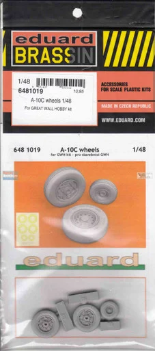 EDU6481019 1:48 Eduard Brassin A-10C Thunderbolt II Wheels (GWH kit)