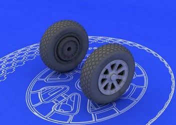 1/48 Eduard F6F Wheels for EDU (Resin)