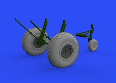 1/48 Eduard B-17F wheels diamond tread Brassin for EDUARD