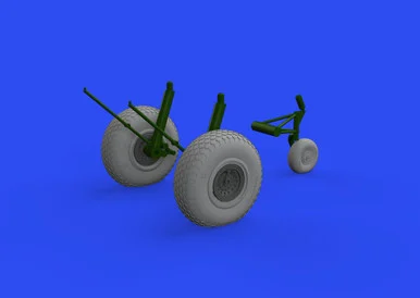 1/48 Eduard B-17F wheels cross tread Brassin for EDUARD