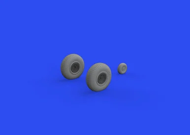 1/48 Eduard B-17F wheels rhomboid tread Brassin for EDUARD