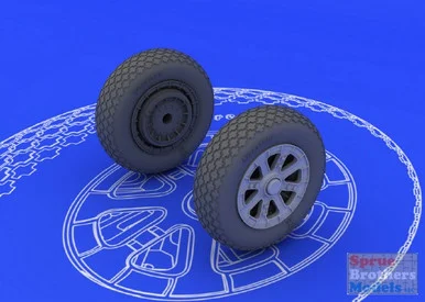 EDU648102 1:48 Eduard F6F Hellcat Wheels (EDU kit)