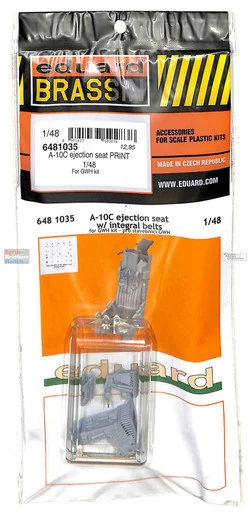 EDU6481035 1:48 Eduard Brassin A-10C Thunderbolt II Ejection Seat with Belts (GWH kit)