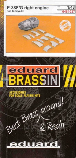 EDU6481037 1:48 Eduard Brassin Print - P-38F P-38G Lightning Right Engine (TAM kit)