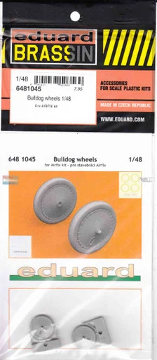 EDU6481045 1:48 Eduard Brassin Print - Bulldog Wheels (AFX kit)