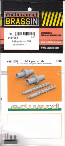 EDU6481053 1:48 Eduard Brassin - P-39 Airacobra Gun Barrels (ARM kit)