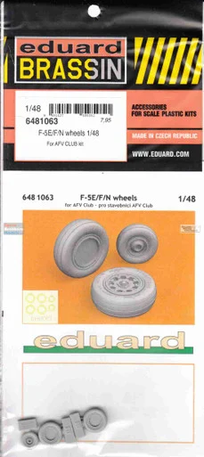 EDU6481063 1:48 Eduard Brassin F-5E F-5F F-5N Tiger II Wheels (AFV kit)