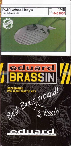 EDU6481067 1:48 Eduard Brassin - P-40E Warhawk Wheel Bays (EDU kit)