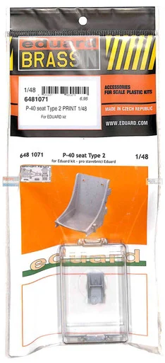 EDU6481071 1:48 Eduard Brassin - P-40 Warhawk Seat Type 2 (EDU kit)