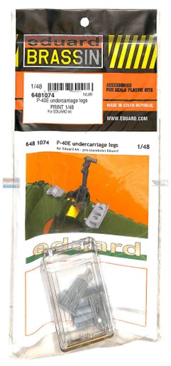 EDU6481074 1:48 Eduard Brassin P-40E Warhawk Undercarriage Legs (EDU kit)