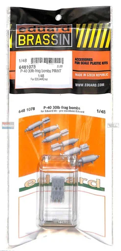 EDU6481078 1:48 Eduard Brassin - P-40 Warhawk 30lb Frag Bombs (EDU kit)