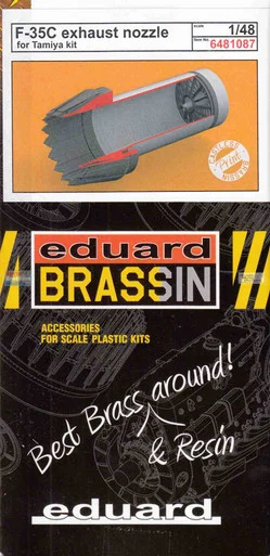 EDU6481087 1:48 Eduard Brassin PRINT - F-35C Lightning II Exhaust Nozzle (TAM kit)