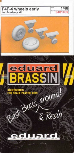 EDU6481089 1:48 Eduard Brassin - F4F-4 Wildcat Early Wheels (ACA kit)