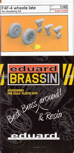 EDU6481090 1:48 Eduard Brassin - F4F-4 Wildcat Late Wheels (ACA kit)