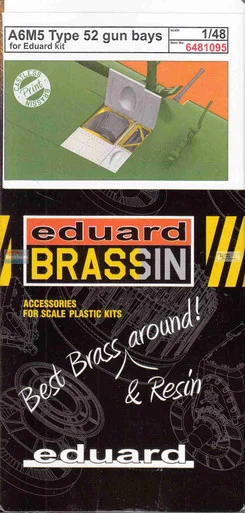 EDU6481095 1:48 Eduard Brassin - A6M5 Zero Type 52 Gun Bays (EDU kit)