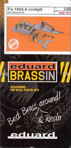 EDU6481101 1:48 Eduard Brassin - Fw190A-6 Cockpit Set (EDU kit)