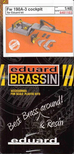 EDU6481103 1:48 Eduard Brassin - Fw190A-3 Cockpit (EDU kit)