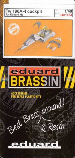EDU6481104 1:48 Eduard Brassin - Fw190A-4 Cockpit (EDU kit)