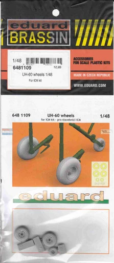 EDU6481109 1:48 Eduard Brassin - UH-60 Black Hawk Wheels (ICM kit)
