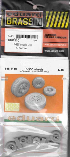EDU6481110 1:48 Eduard Brassin - F-35C Lightning II Wheels (TAM kit)