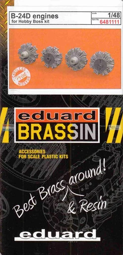 EDU6481111 1:48 Eduard Brassin B-24D Liberator Engines (HBS kit)